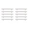 Quinn 6-5/16" Center to Center Brushed Nickel Bar Pull Multipack (set of 10)